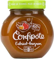 CONFIPOTE Confiture allégée en sucres Pot Abricot Brugnon 350g