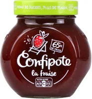 CONFIPOTE Confiture allégée en sucres Pot Fraise 350g