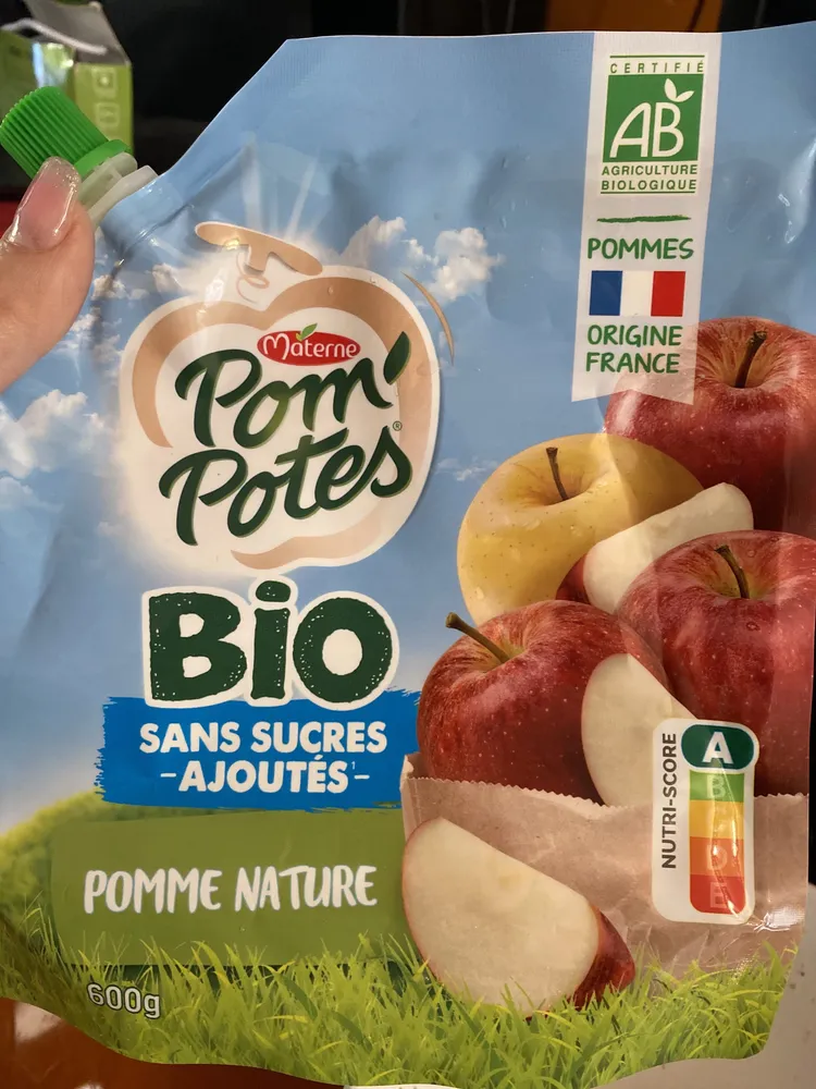 Pom' Potes Bio SANS SUCRES AJOUTÉS POMME NATURE