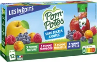POM'POTES Compotes Gourdes Multivariétés Les Inédits 12x90g