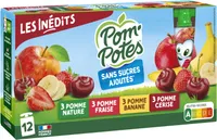 POM'POTES Compotes Gourdes Multivariétés 12x90g