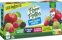 POM'POTES Compotes Gourdes Multivariétés Les Inédits 12x90g