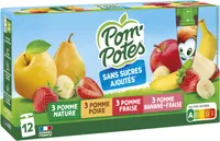 POM'POTES Compotes Gourdes Multivariétés 12x90g