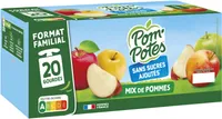 POM'POTES Compotes Gourdes Mix de Pommes 20x90g