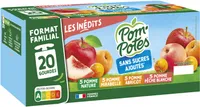POM'POTES Compotes Gourdes Multivariétés Les Inédits 20x90g