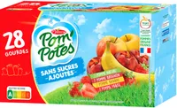 POM'POTES Compotes Gourdes Multivariétés 28x90g Format Familial