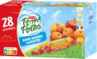 POM'POTES Compotes Gourdes Multivariétés 28x90g Format Familial