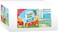 POM'POTES Compote Gourdes Sans Sucres Ajoutés Pomme Fraise 12x(4x90g)