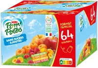 POM'POTES Compotes Pomme,P.Ab,P.Frb,P.Mir 64x90g Format Familial