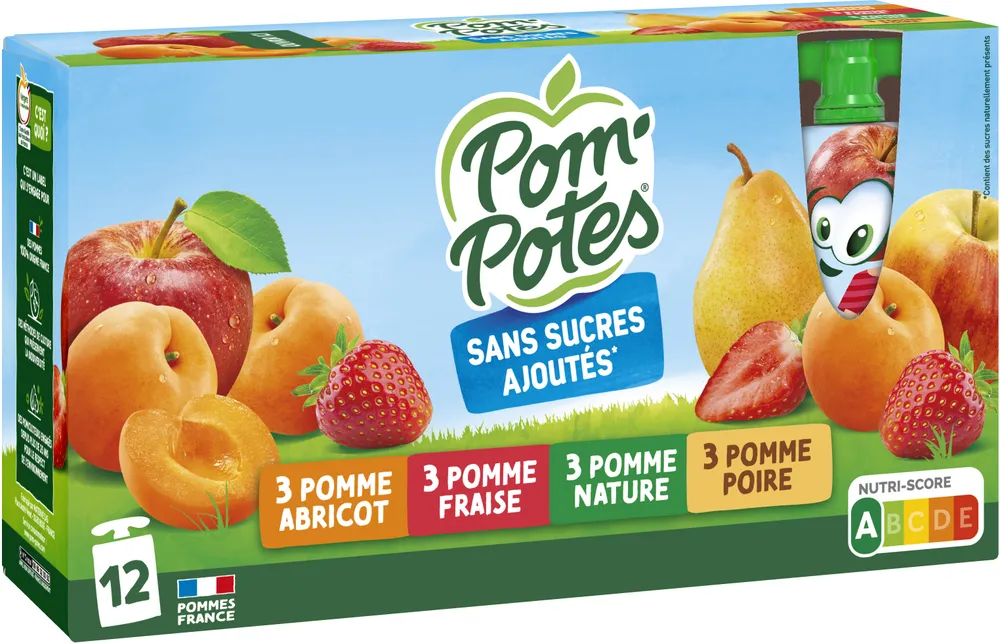 Compotes Gourdes Multi variétés 12x90g