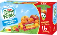 POM'POTES Compotes Pomme,P.Ab,P.Frb,P.Mir 16x90g Format Familial
