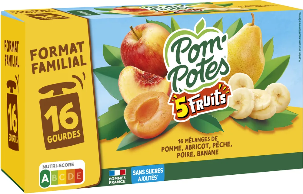 Compote Sans Sucres Ajoutés 5 Fruits Jaunes