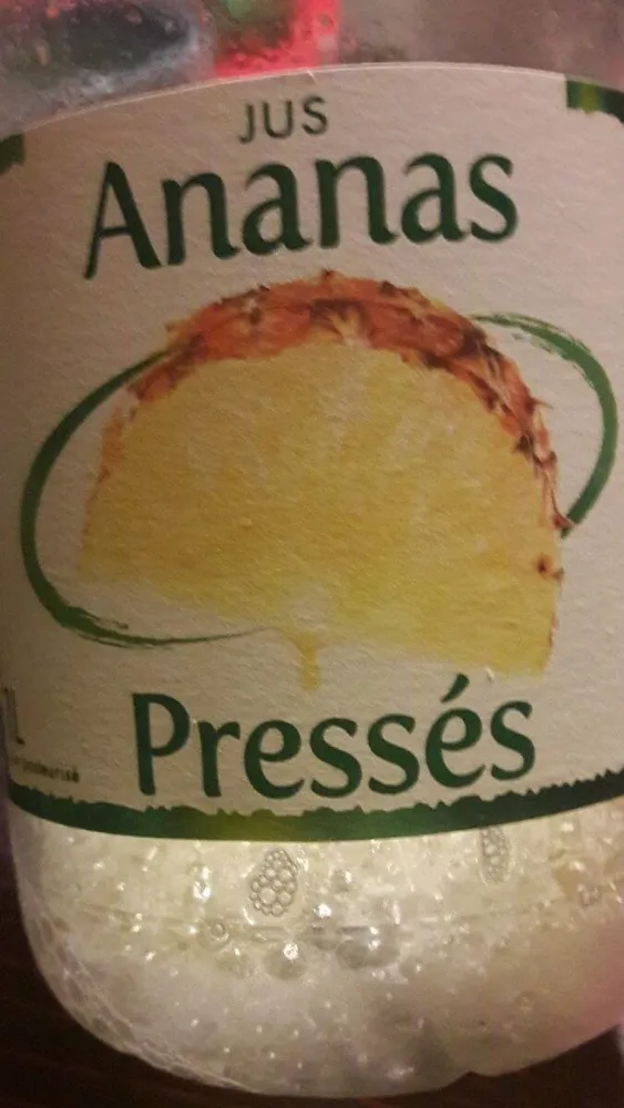 Jus d'ananas pressé