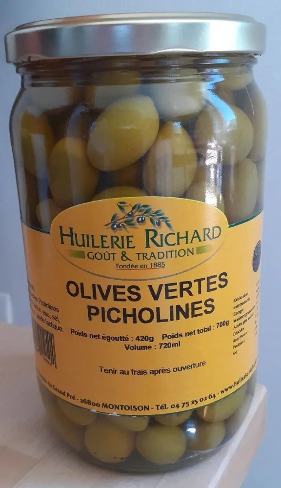 Olives vertes Picholines