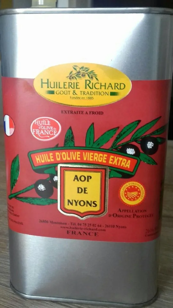 Huile d'olive vierge extra AOP Nyons