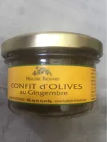 Confit d'olives au Gingembre
