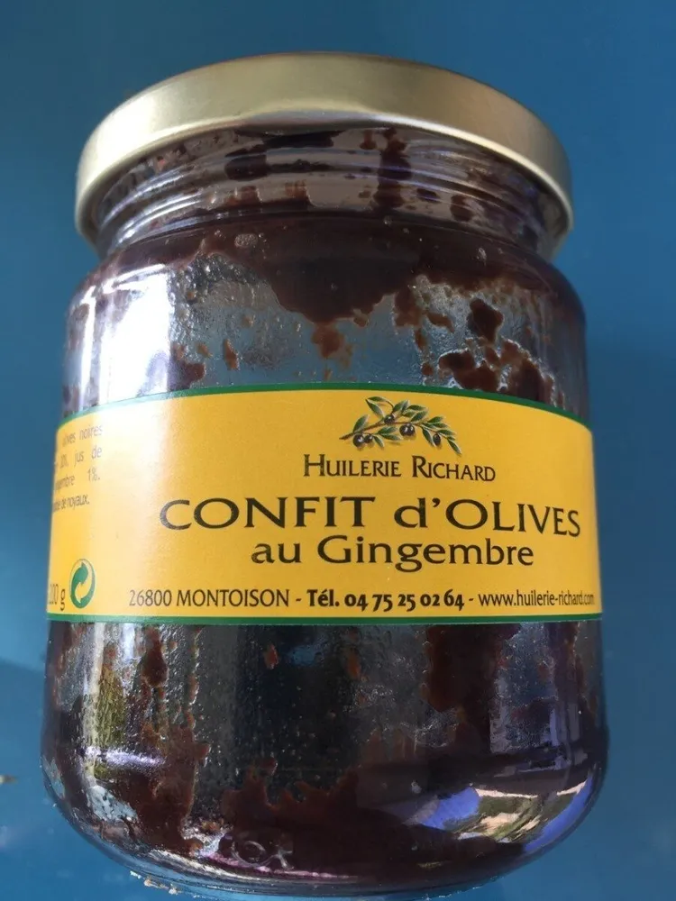 Confit d'olives au gingembre
