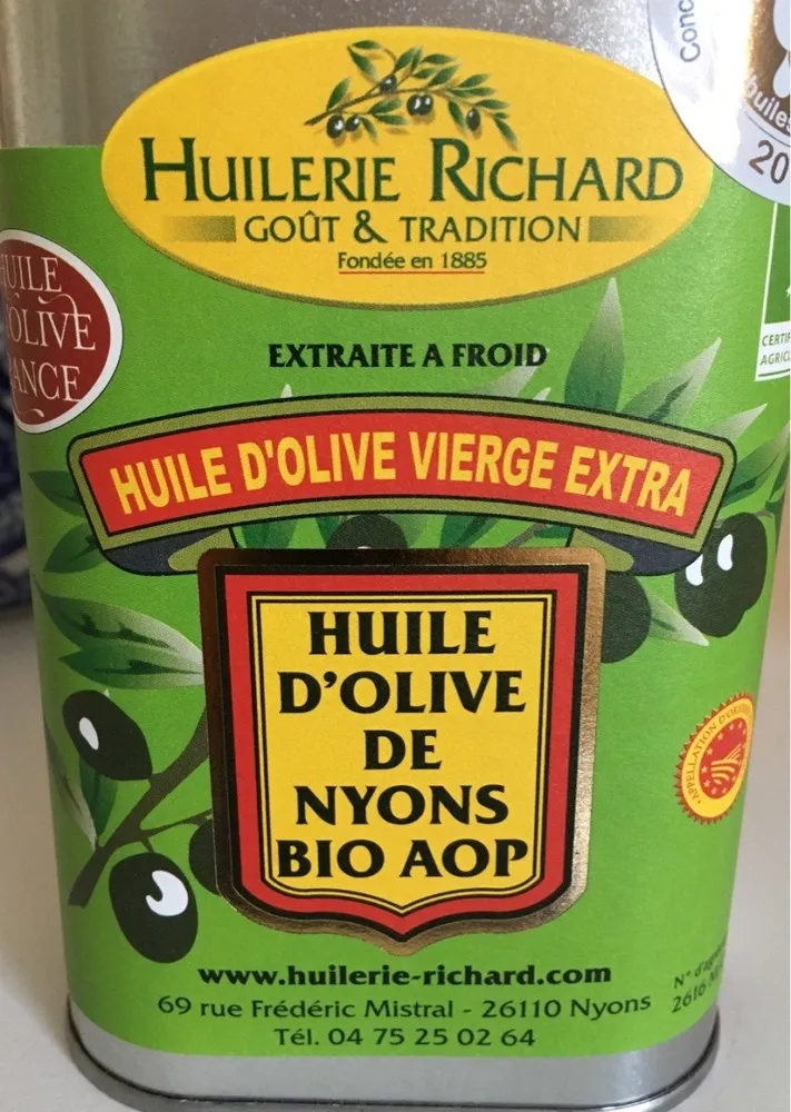 Huile d'olive de Nyons bio