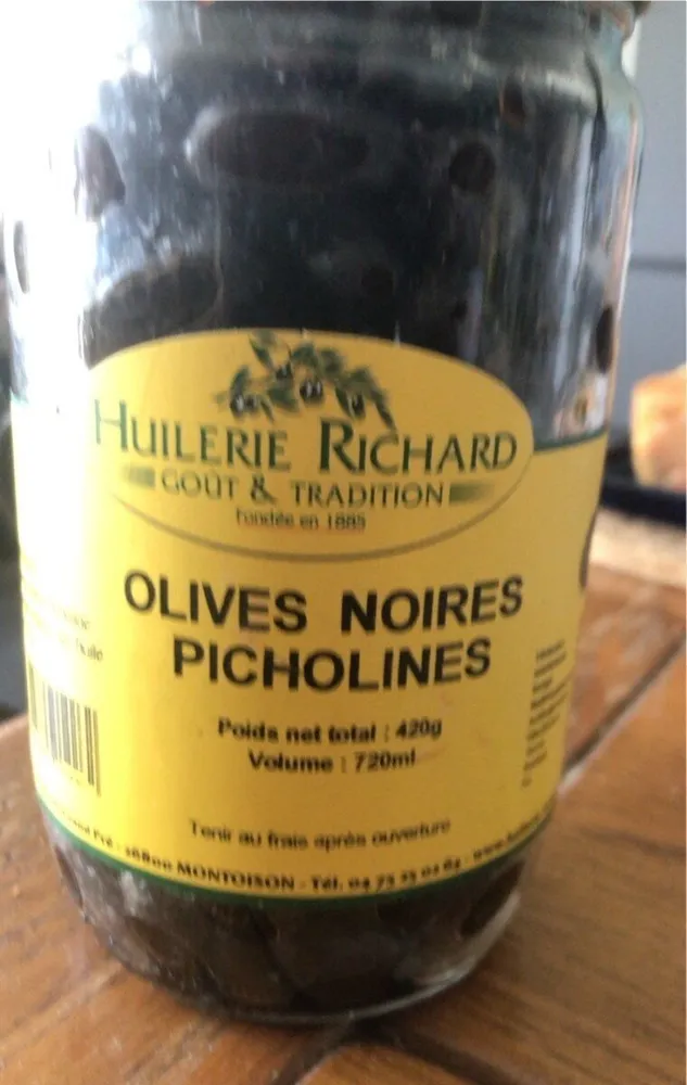 Olives noires picholines