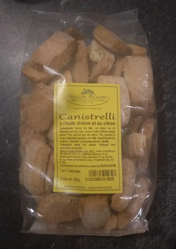 Canistrelli à l'huile d'olive et au citron