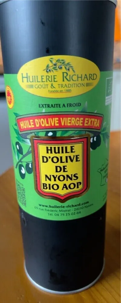 Huile d’olive de nyons bio aop