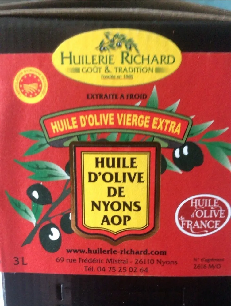 Huile d’olive de Nyons AOP