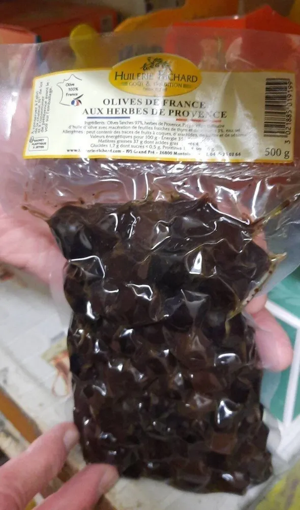 Olives de France aux herbes de Provence