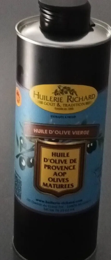 Huile d'olive de Provence AOP olives maturees