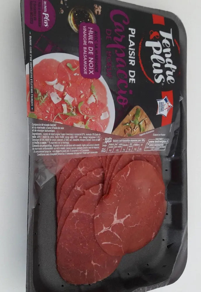 Plaisir de carpaccio de boeuf