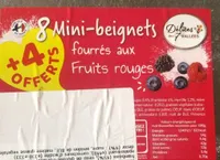 Mini beignets fruits rouges