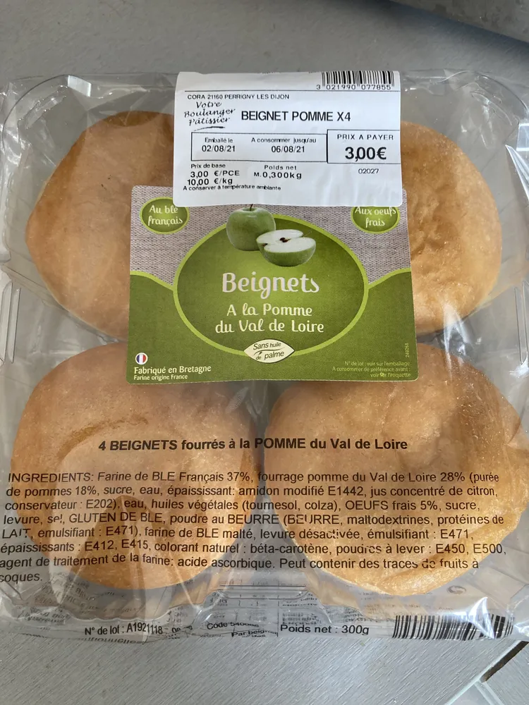 Beignet pomme x4
