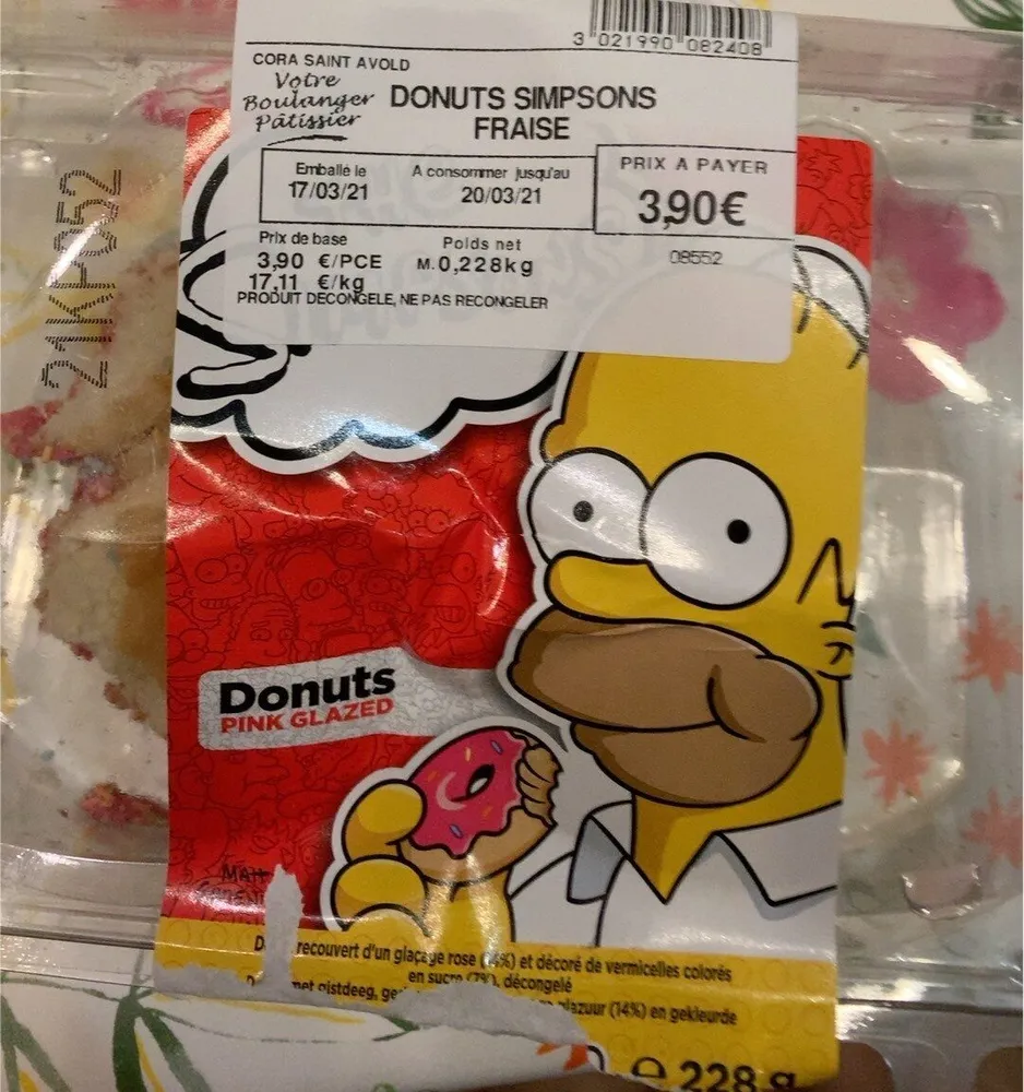 Dinuts simpsons fraise