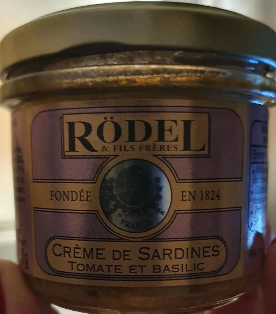 Crème de sardines tomate et basilic