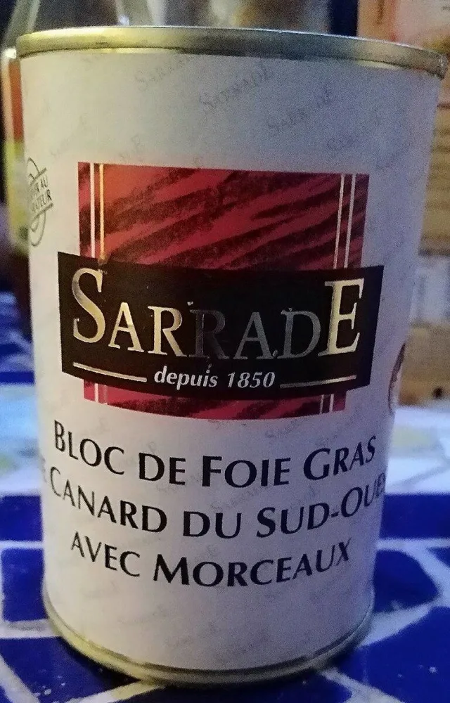 Bloc Foie Gras Canard avec morceaux
