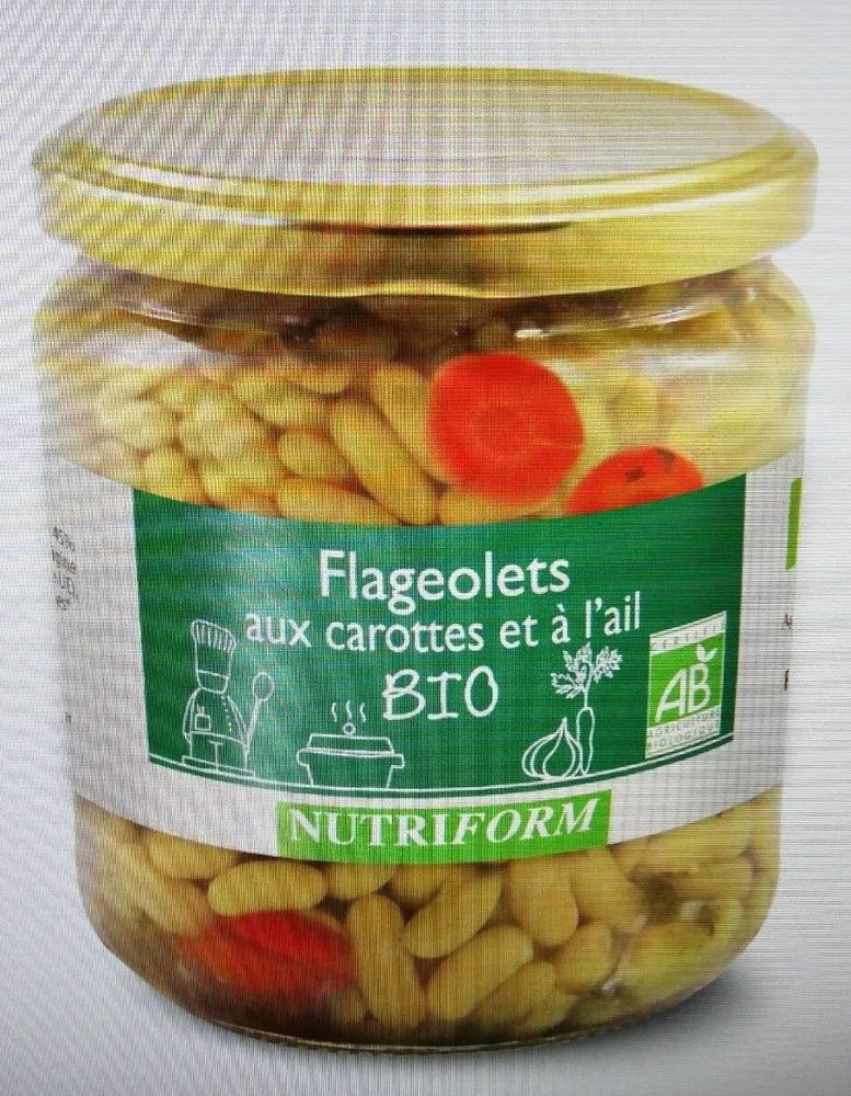 Flageolets aux carottes et à l'ail BIO