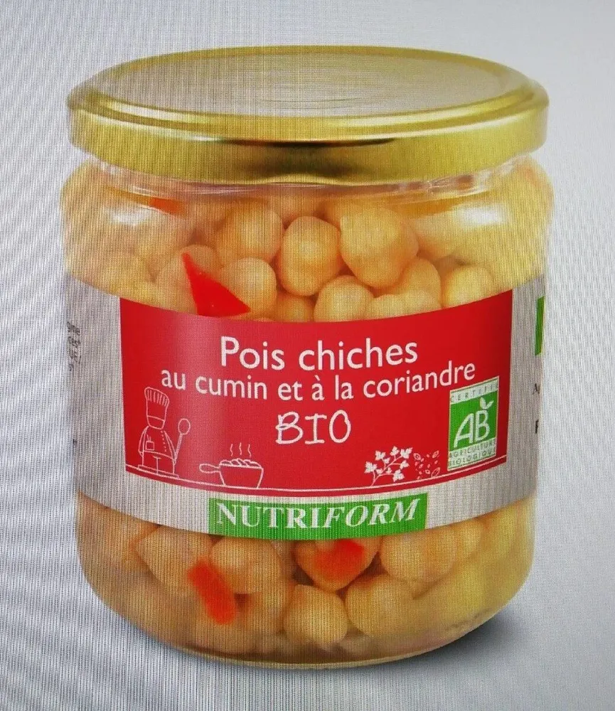 Pois chiches au cumin et à la coriandre