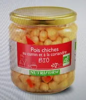 Pois chiches au cumin et à la coriandre
