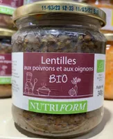 Lentilles aux pouvrons et aux oignons