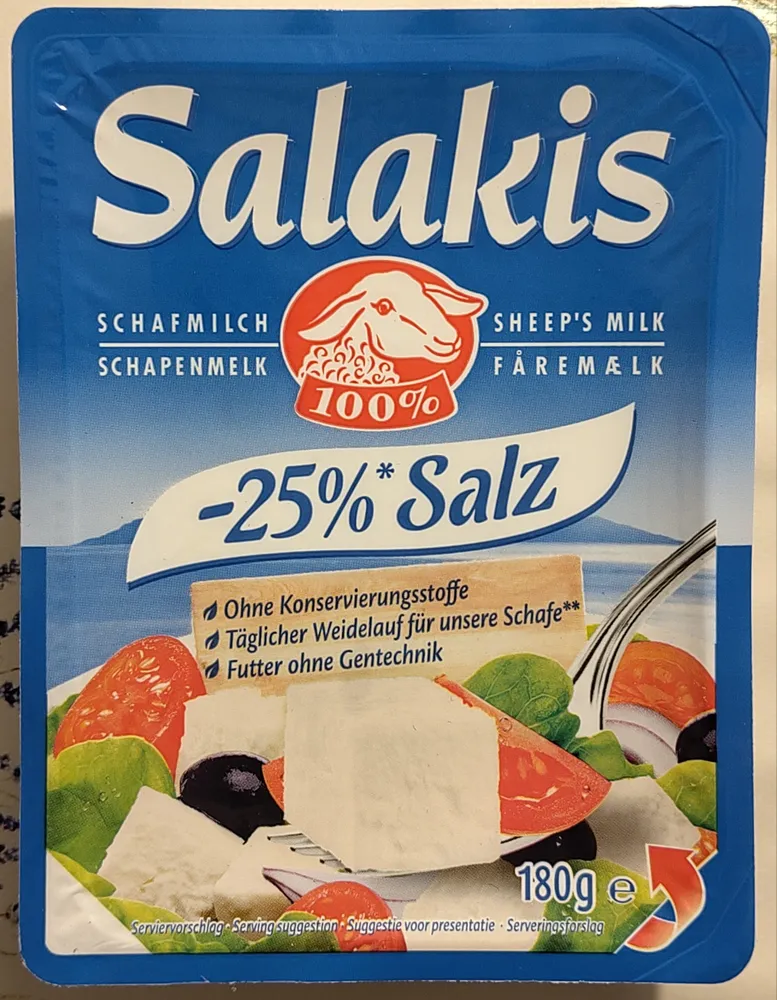 Schafskäse -25% Salz