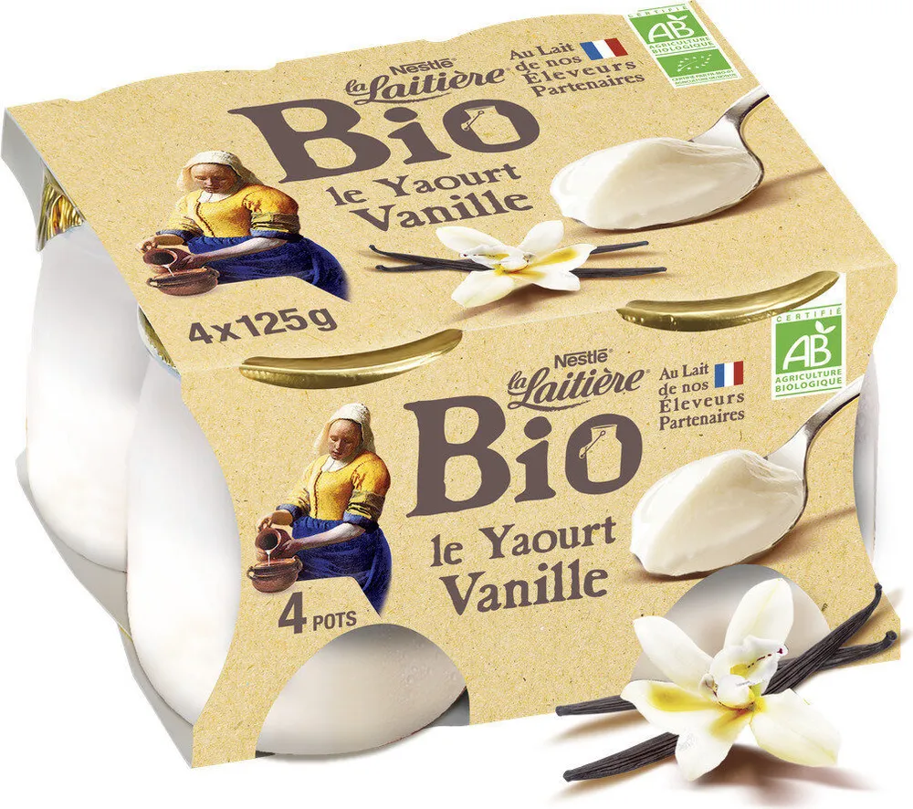 La Laitière yaourt bio à la vanille