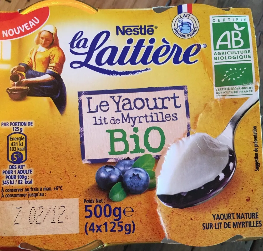 L'onctueux sur lit de myrtilles BIO