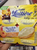 Riz au Lait Nature sur Lit d'Abricot