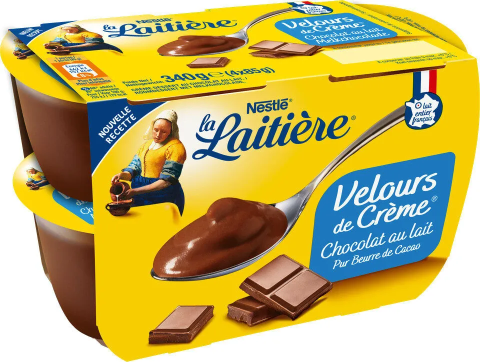 Velours de creme chocolat x4