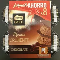 Gold mousse de chocolate crujiente