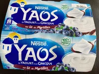 Yaos Le Yaourt à la Grecque sur lit de myrtilles