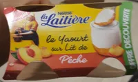 le yaourt sur lit de pêche