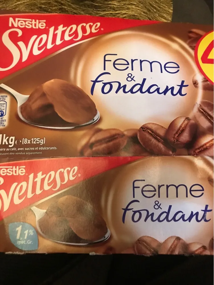 Ferme et fondant sveltesse café