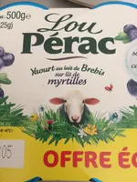Yaourt au Lait de Brebis sur Lit de Myrtilles