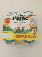 Yaourt au lait de brebis sur lit de peches