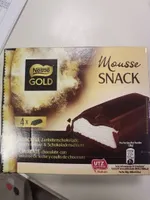 Mousse snack de mousse de leche con coulis de